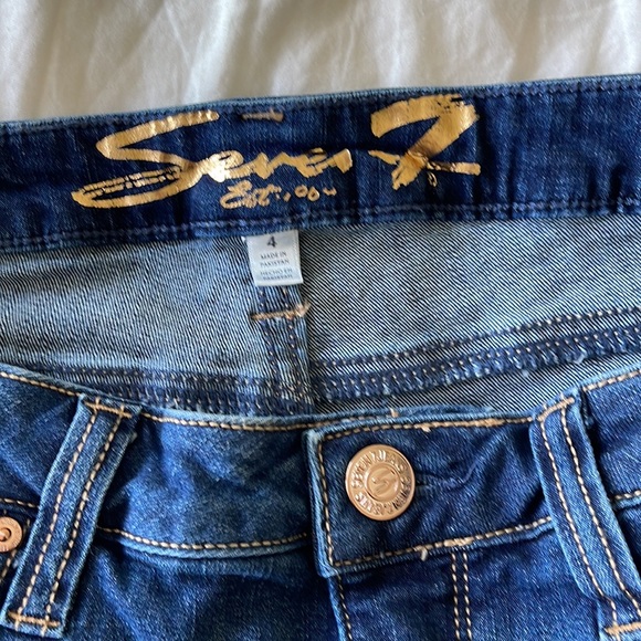 Seven Denim Raw Edge denim shorts size 4 - Picture 5 of 6